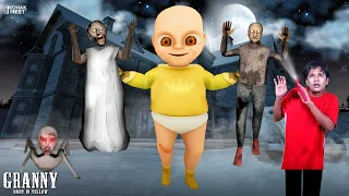 Download GRANNY VS. BABY IN YELLOW SHORT FILM : ग्रैनी | HORROR GAME GRANNY - SLENDRINA || MOHAK MEET MP3