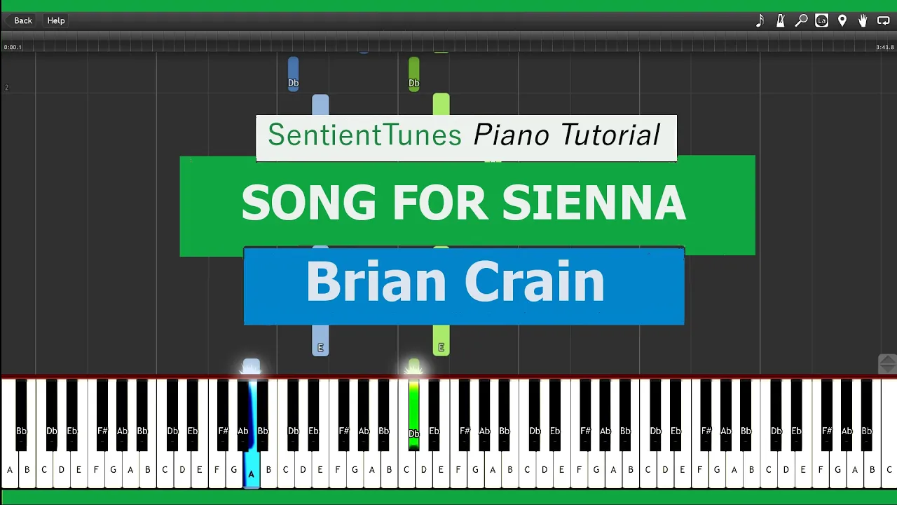 Brian Crain - "Piano Lessons" SONG FOR SIENNA - Piano Tutorial HD Brian Crain - "Piano Lessons" SONG FOR SIENNA - Piano Tutorial HD