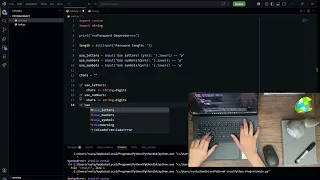 Simple Password Generator in Python Coding ASMR