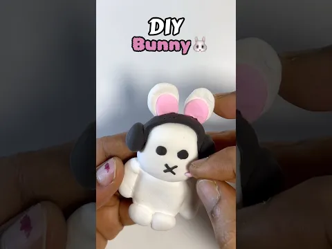 Cute Bunny 🐰✨Super Clay CraftEasy 20 Second DIY