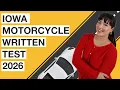 Iowa Motorcycle Written Test 2026 50 Questions with Explained Answers