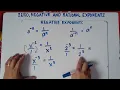 Zero Negative and Rational Exponents Explain In Detailed