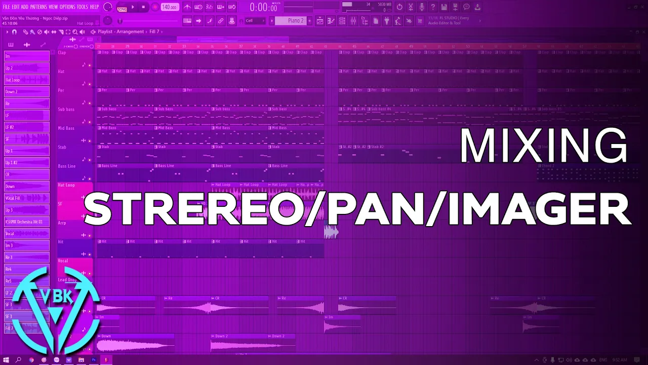 Hướng Dẫn Mixing: Làm Nhạc Rộng Hơn Với Stereo/Pan/Imager | VBK MUSIC
