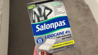 Salonpas Lidocaine patches are the relief your back needs