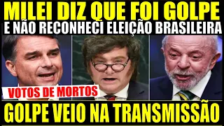 💥URGENTE! MILLEI NÃO RECONHECE ELEIÇÃO BRASILEIRA ACUSA DE GOLPE E COMPARA A VENEZUELA