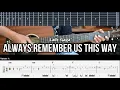 Download Lagu Always Remember Us This Way - Lady Gaga | EASY Guitar Lessons TABS MP3