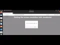 Getting the screen resolution with JavaScript
