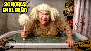 24 HS DENTRO DEL BAÑO 🚽 (Termina mal) 😰 || Franco Gómez