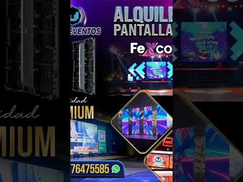 Alquiler de pantallas led #fexco2026 #feriainternacional #pantallasled #sonido #music