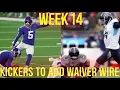 Kickers To Add Waiver Wire Week 14 Fantasy Football