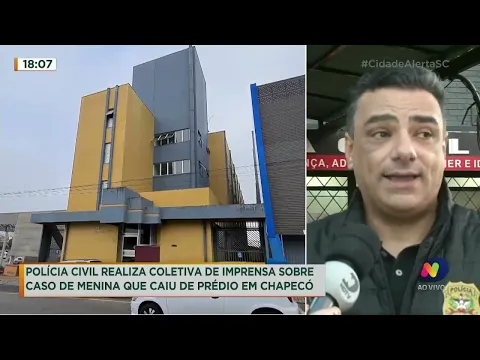 Polícia civil realiza coletiva de imprensa sobre caso de criança que caiu de prédio