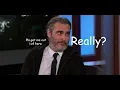 Joaquin Phoenix does not care at all