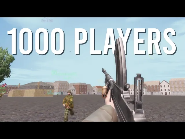 The ONLY tactical shooter with 1000+ players...