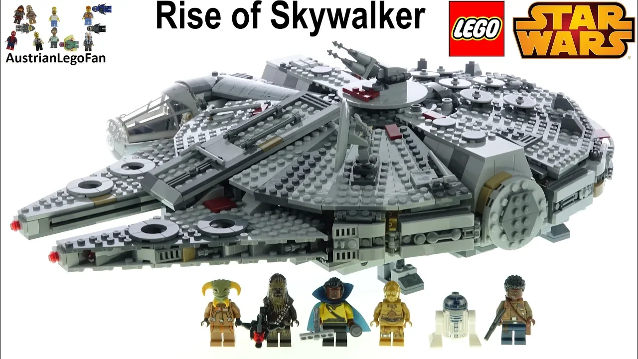 The 2019 LEGO Star Wars 75257 Millennium Falcon from Star Wars Episode 9 The Rise of Skywalker Revie. 