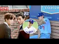 Download Lagu Sweet Moment! The Wooga Squad Cheers to BTS's V Shining for the Dodgers