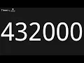 432000 Second Countup Timer