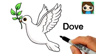 how to draw a dove easy emoji