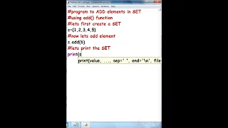 Sets Add Elements in a Set