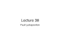 Lecture 38 Fault juxtaposition