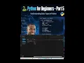 Python for Beginners - Part 5 Practical Class The Four Common Data Types in Python