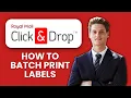 How to Batch Print Labels in Royal Mail Click Drop Print Multiple Shipping Labels Quickly