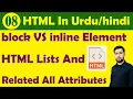 html tutorial for beginners in urdu hindi - Html List