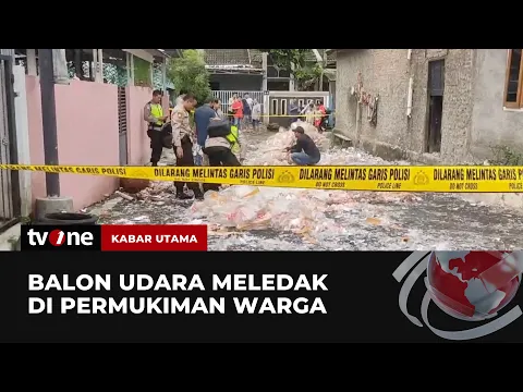 Balon Udara Berisi Petasan Meledak, 6 Rumah dan 1 Mobil Rusak