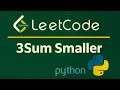 Leetcode 259 3Sum Smaller - Python Solution