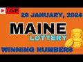 Maine Day Lottery Results For - 29 January 2024