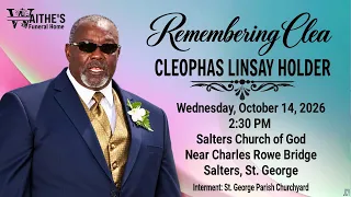 A Service of Thanksgiving for the Life of Cleophas Holder