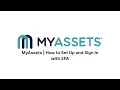 MyAssets How to Set Up and Sign In with 2FA
