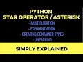 Asterisk operator