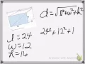 Diagonal of a rectangular prism