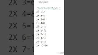 C program to print Multiplication table using while loop