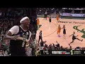 Bobby Portis runs on the court after getting called for another foul and gets T d up