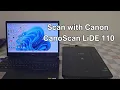 Scan with Canon CanoScan LiDE 110 No Extra Software Needed Easy USB Scanner Setup