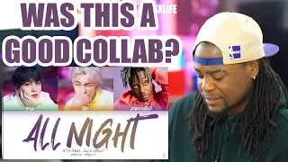 Download BTS - All Night (feat. Juice WRLD)  Reaction!!! (Color Coded Lyrics Eng/Rom/Han/가사) MP3