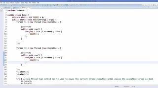 Java Threads Tutorial 4 Java Thread join Method and Synchro