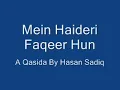 Lagu Main haidri faqeer hun Hassan sadiq