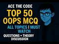 Top 50 OOPs MCQ Questions with Theory Code Must Watch Before Exam C Pseudo Code