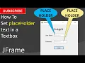 How to add placeholder in textfield in JFrame using netbeans
