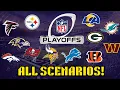 NFL Week 18 Playoff Picture ALL Scenarios