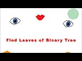 Find Leaves of Binary Tree Leetcode 366 Google Question Java solution