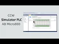 AB Micro800 Simulator PLC from Connected Components Workbench Software how to access it and use it