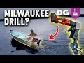 Fastest Drill Powered Boat Milwaukee M18 Super Hawg vs Outboard Gas