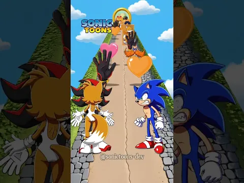 Sonic vs Shadow New Kiss or Slap Run Tailsko Challenge #sonic #sonicthehedgehog