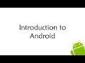 Introduction to Android EC312 Object Oriented Programming Module 5 KTU
