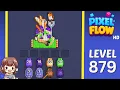 Pixel Flow Level 879 Solution Walkthrough