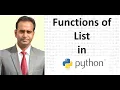 Class 11 CS IP List Functions in Python