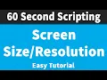 Get player screen size 60 Second Scripting